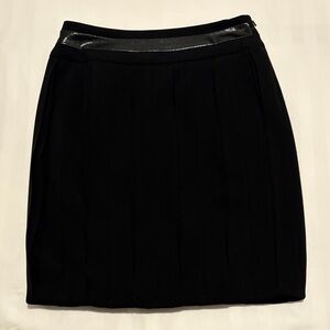 Carmen Marc Valvo Black Pencil Skirt